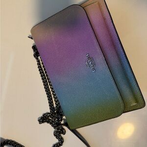 Coach CLARE Ombre Crossbody Bag with Chain Strap